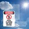 Signmission Pool Closed Do Not Enter Danger Sign, Plastic, 7in W x 10in L, 2PK OS-2PACK-DS-P-710-V-1636 - alternate 4